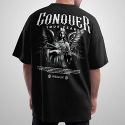 Oversize тениска Conquer Your Fear
