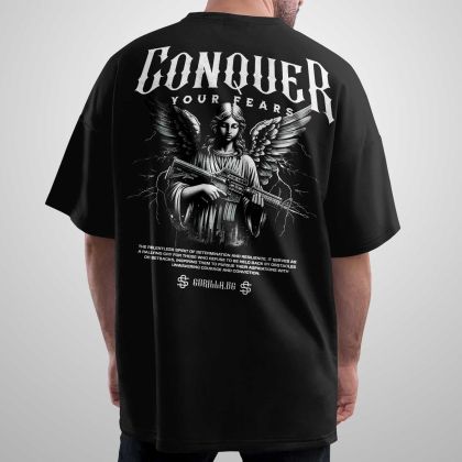 Oversize тениска Conquer Your Fear