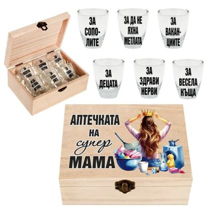 Кутия с шотове - Аптечката на супер мама