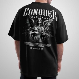 Oversize тениска Conquer Your Fear